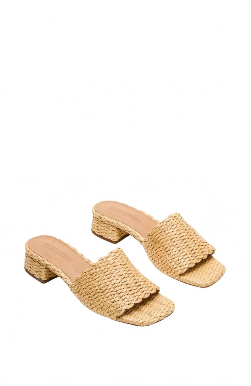NEW STEVE MADDEN women's montgomery sandals in raffia
